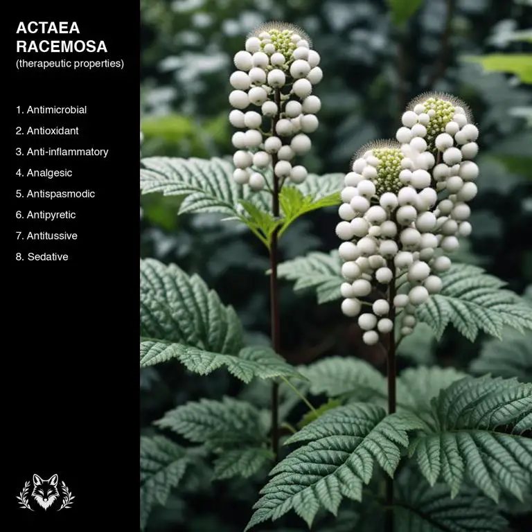 properties of Actaea racemosa