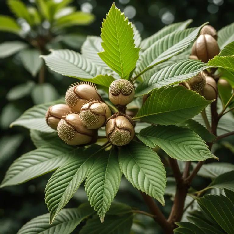 Aesculus hippocastanum plant