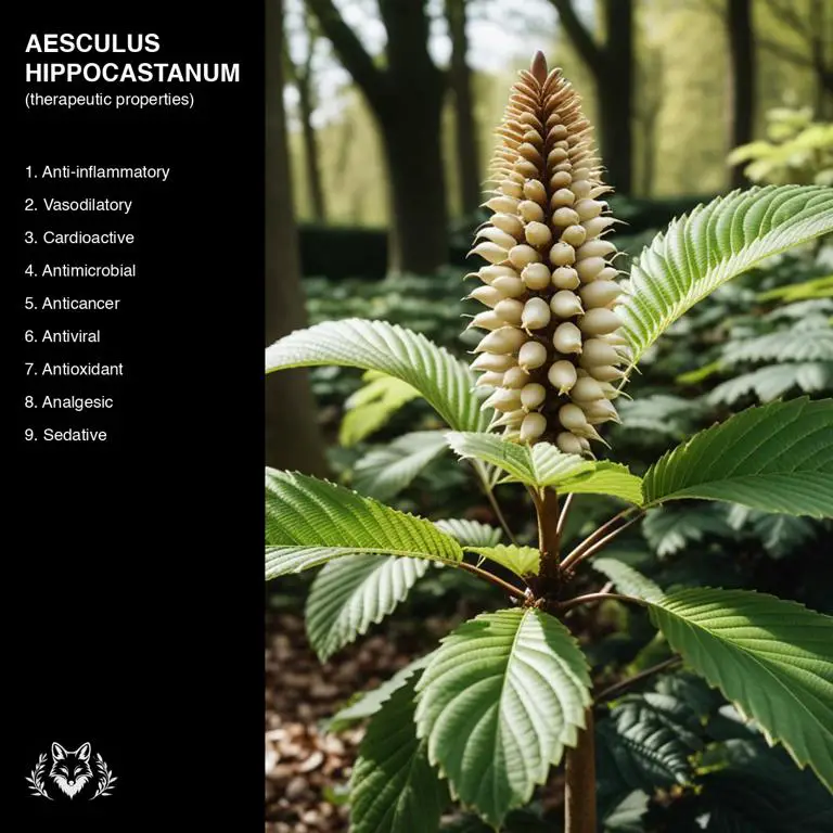 properties of Aesculus hippocastanum