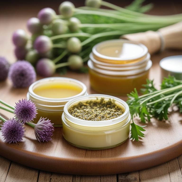 salve made with Allium sativum