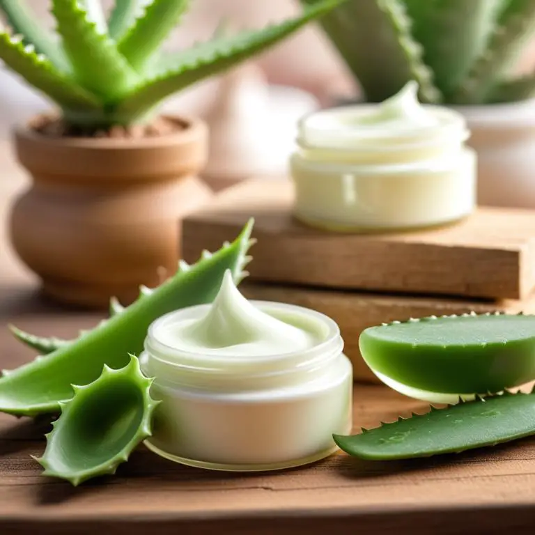 cream made with Aloe barbadensis