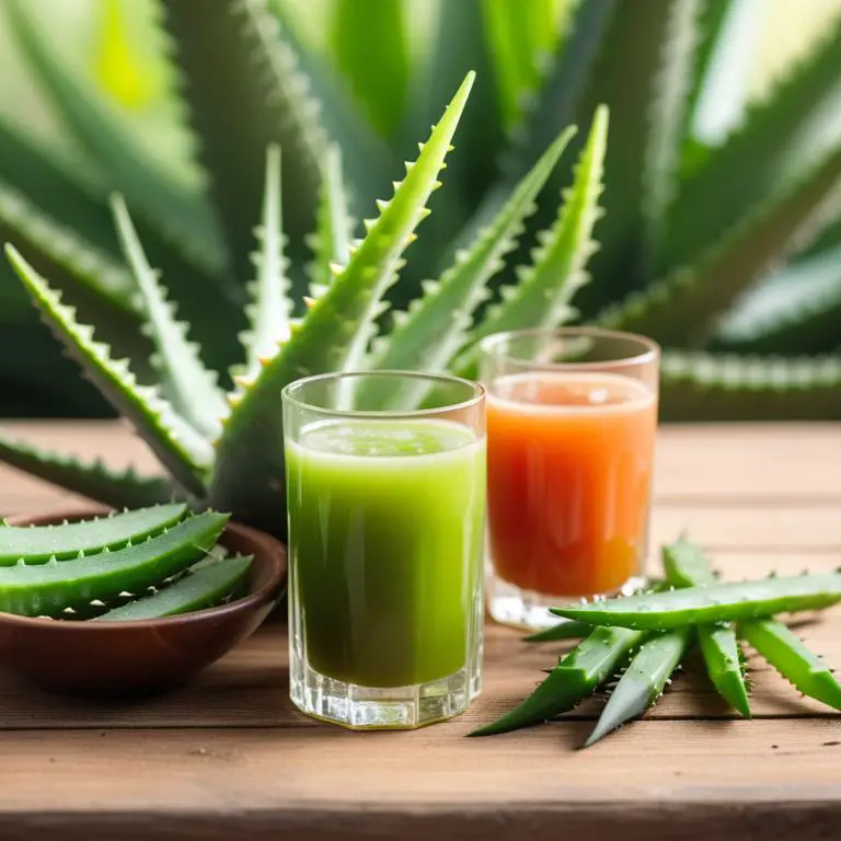 juice made with Aloe barbadensis