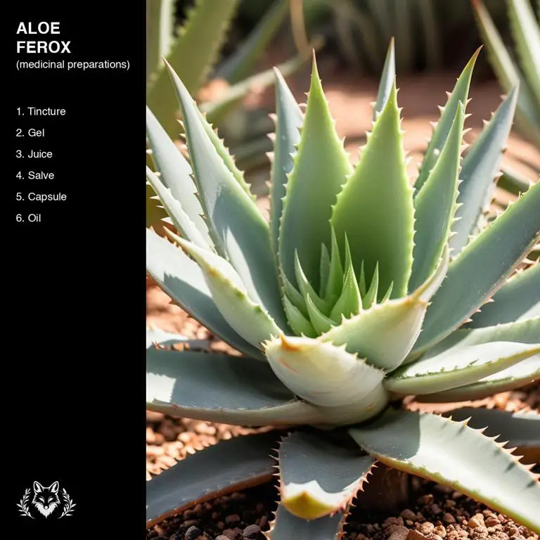 preparations of Aloe ferox