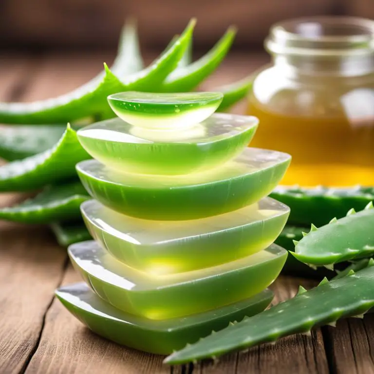 gel made with Aloe vera