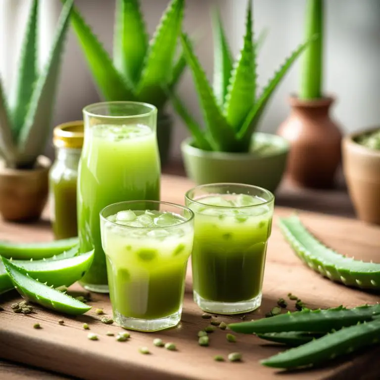 juice made with Aloe vera