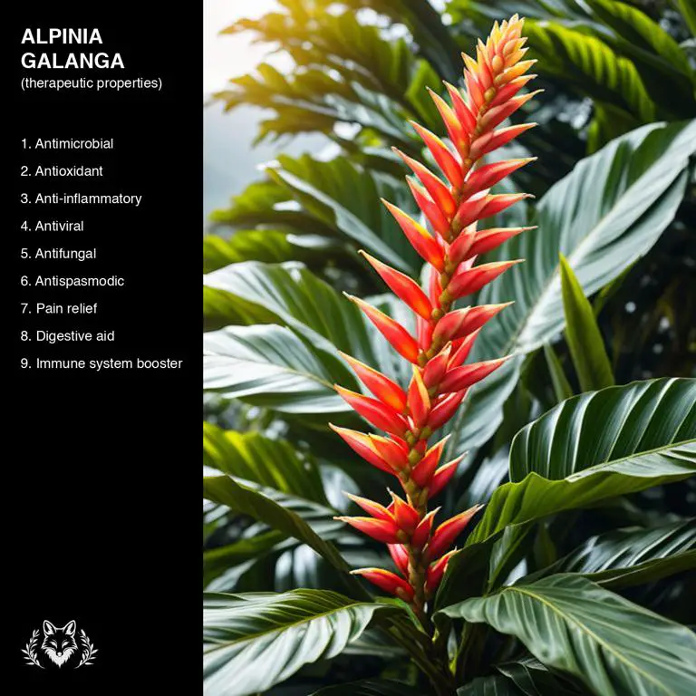 properties of Alpinia galanga