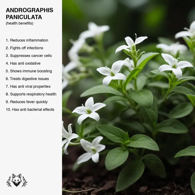 benefits of Andrographis paniculata