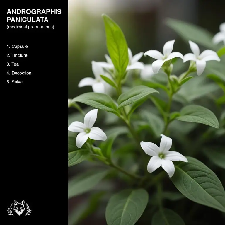 preparations of Andrographis paniculata