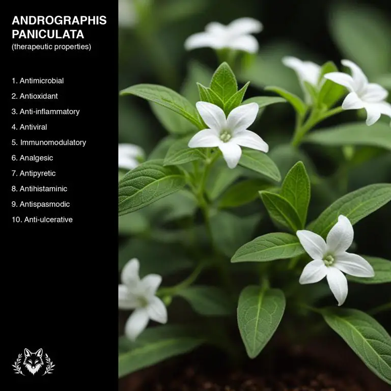 properties of Andrographis paniculata