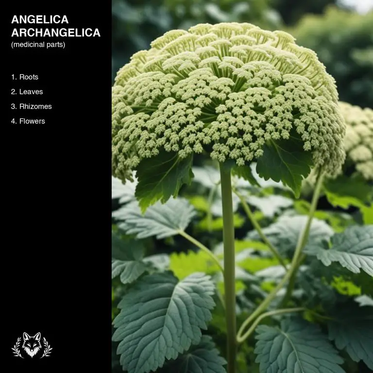 parts of Angelica archangelica