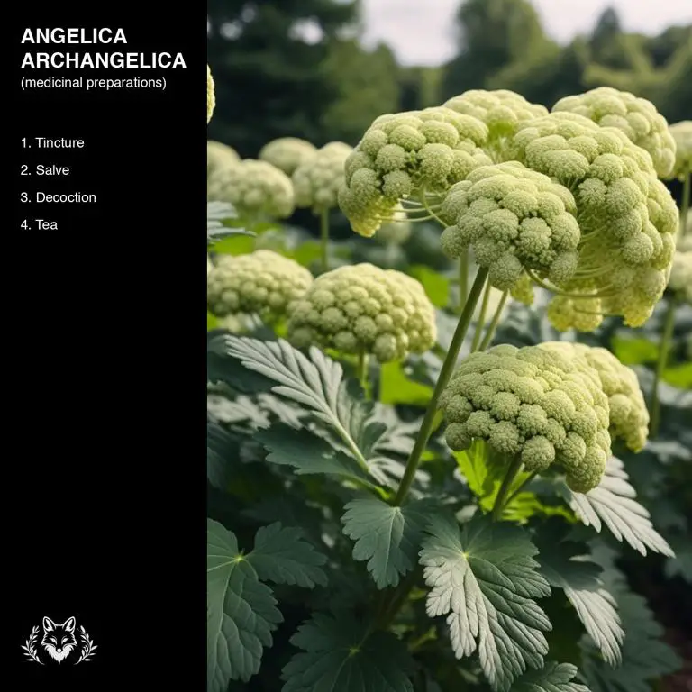 preparations of Angelica archangelica