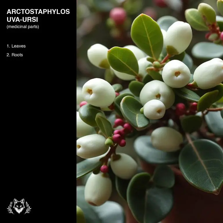 parts of Arctostaphylos uva-ursi