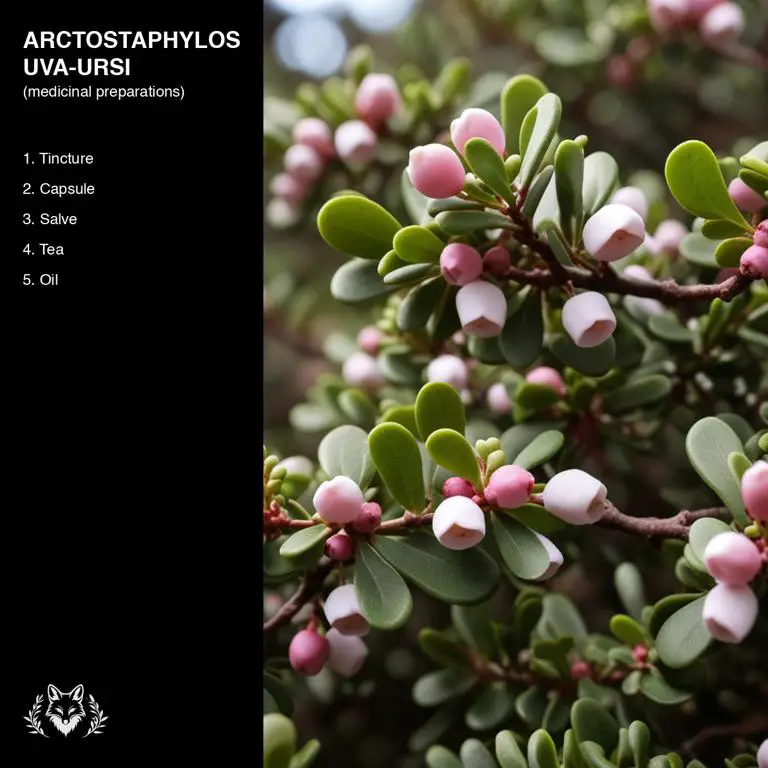 preparations of Arctostaphylos uva-ursi