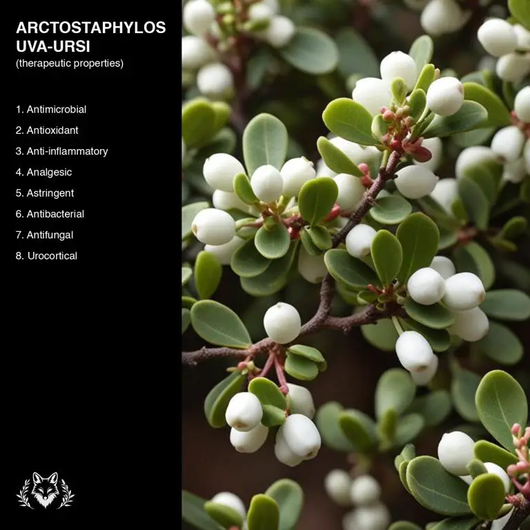 properties of Arctostaphylos uva-ursi