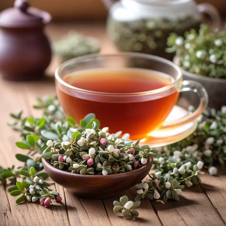 tea made with Arctostaphylos uva-ursi