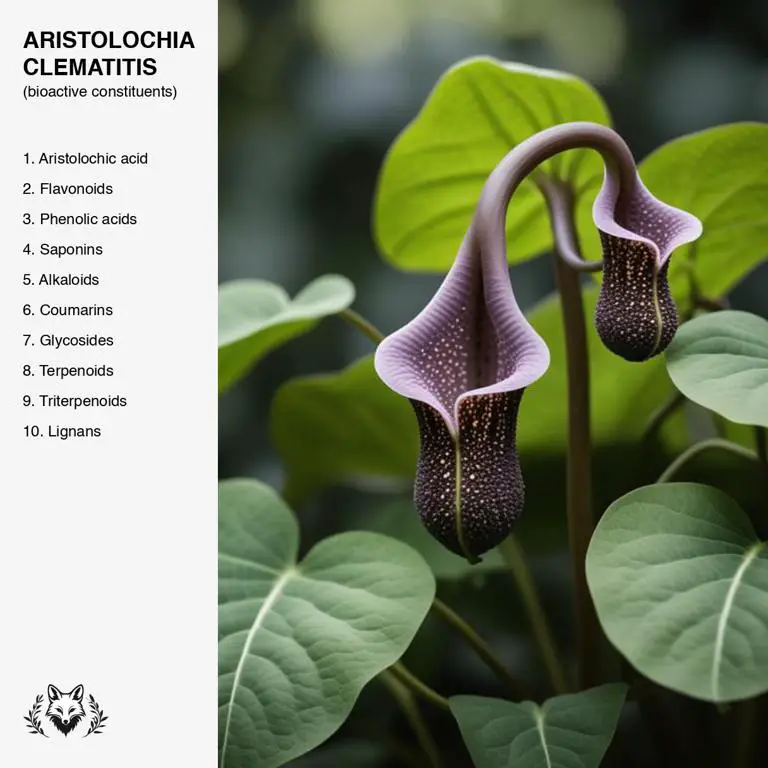 constituents of Aristolochia clematitis