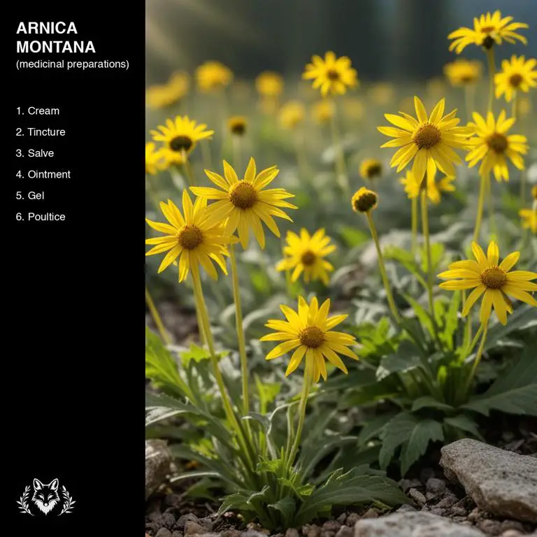 preparations of Arnica montana