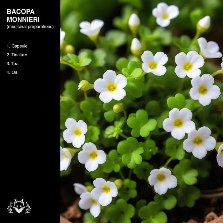 preparations of Bacopa monnieri