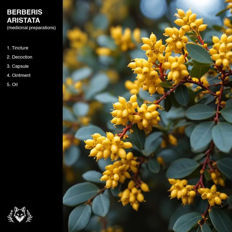 preparations of Berberis aristata