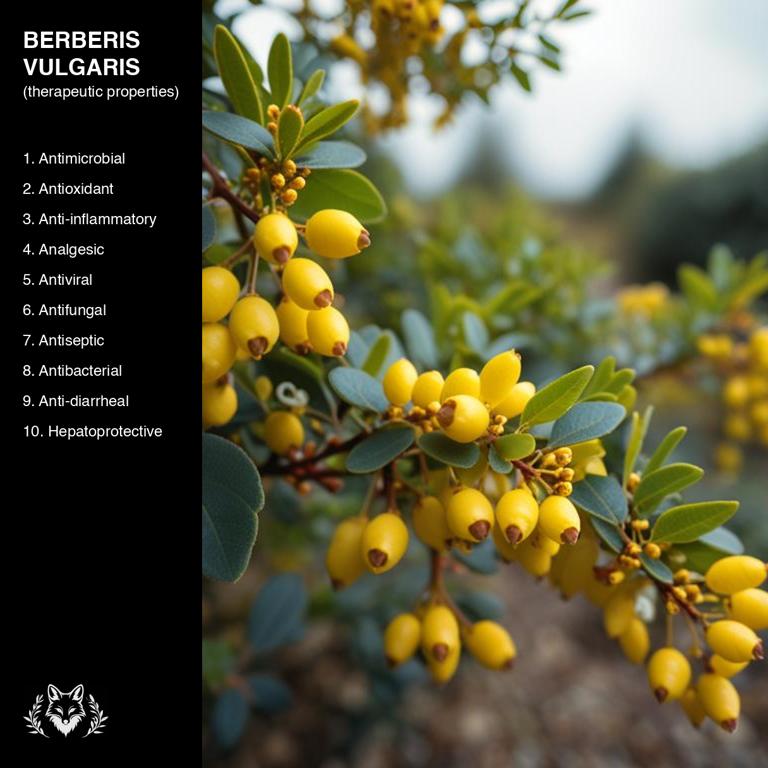 properties of Berberis vulgaris