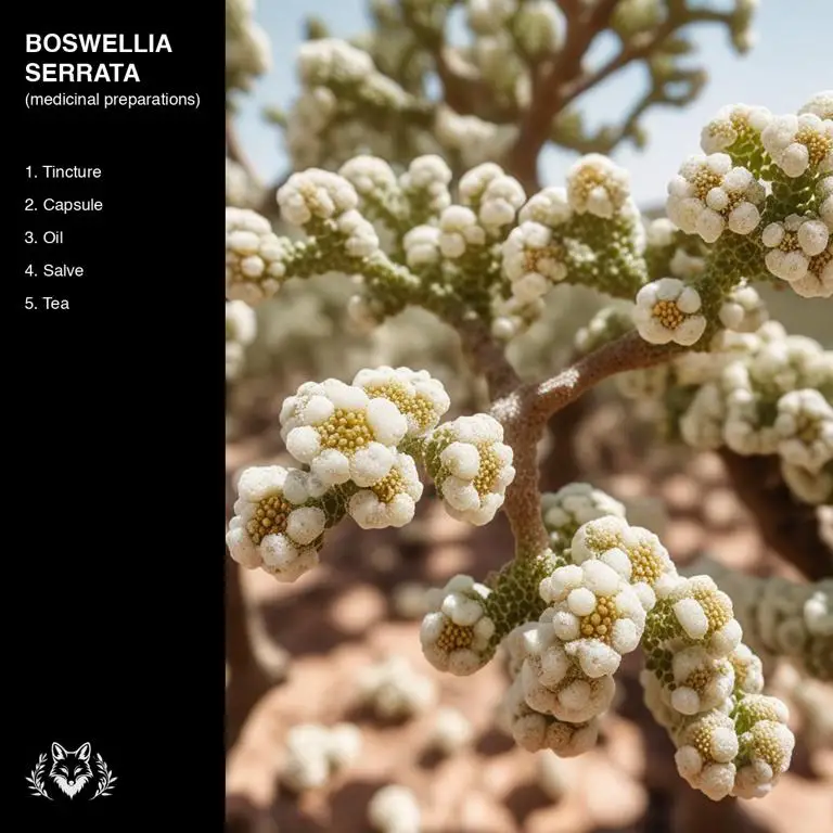 preparations of Boswellia serrata