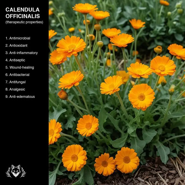 properties of Calendula officinalis