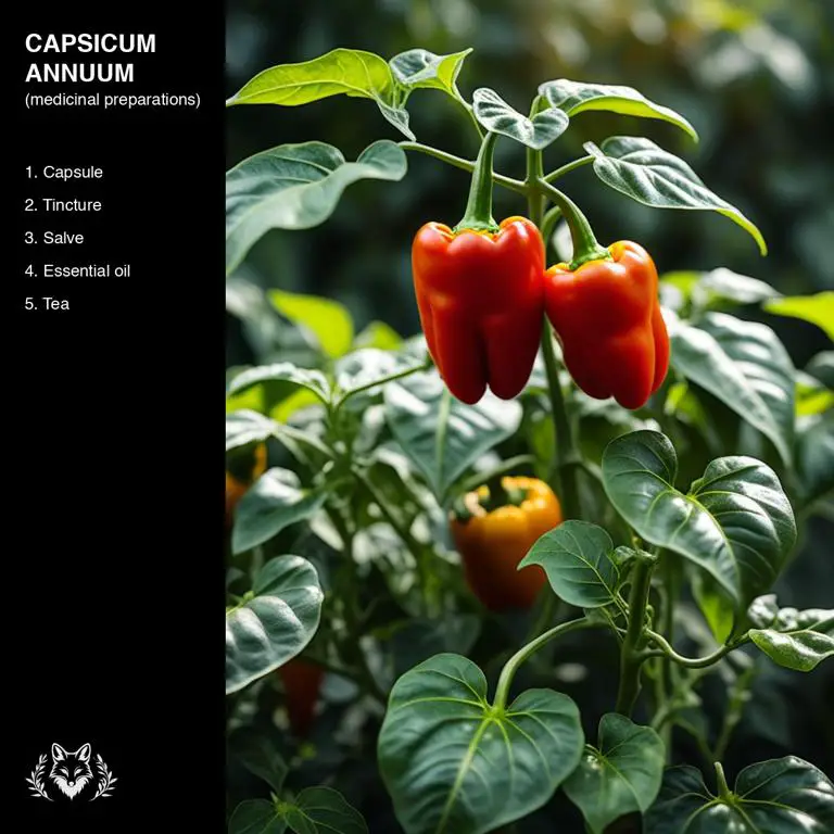 preparations of Capsicum annuum