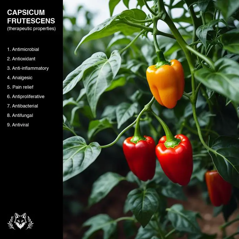 properties of Capsicum frutescens