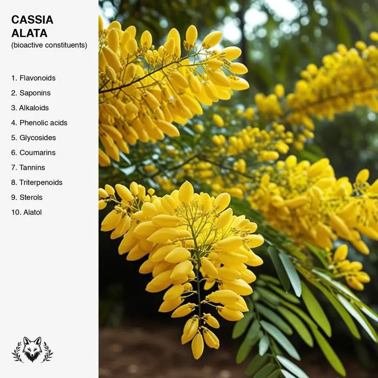 constituents of Cassia alata