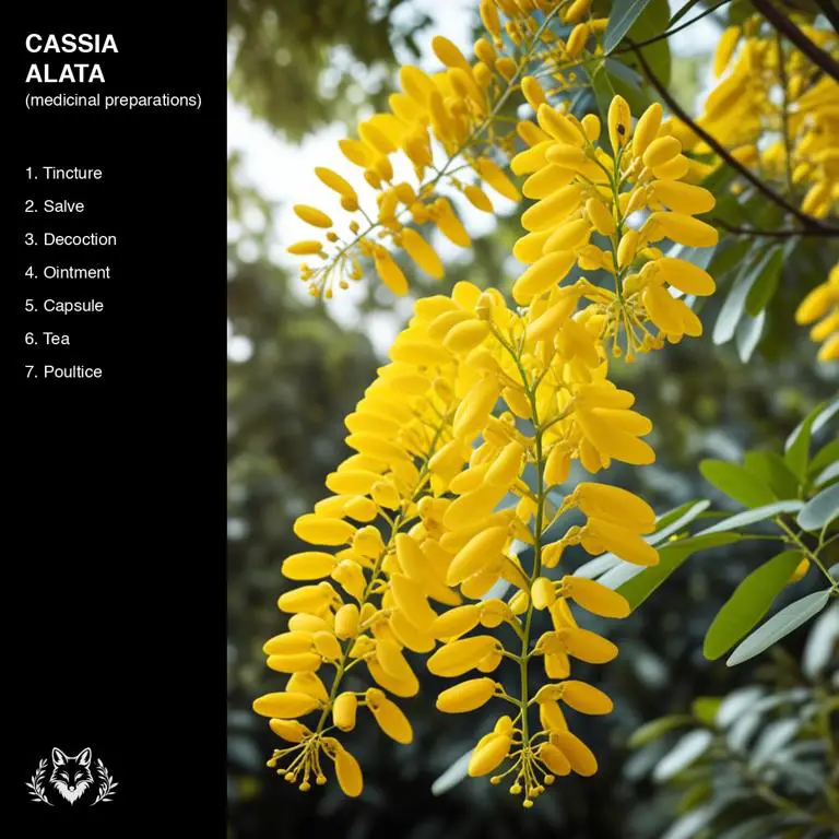 preparations of Cassia alata