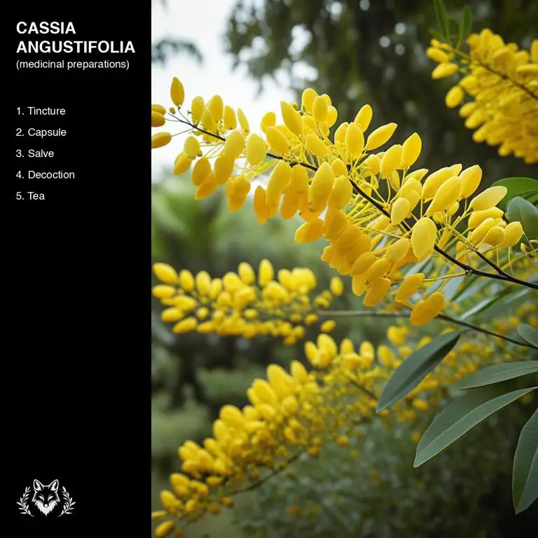 preparations of Cassia angustifolia