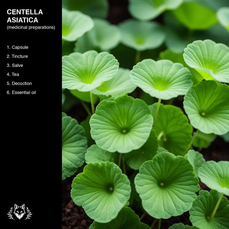 preparations of Centella asiatica