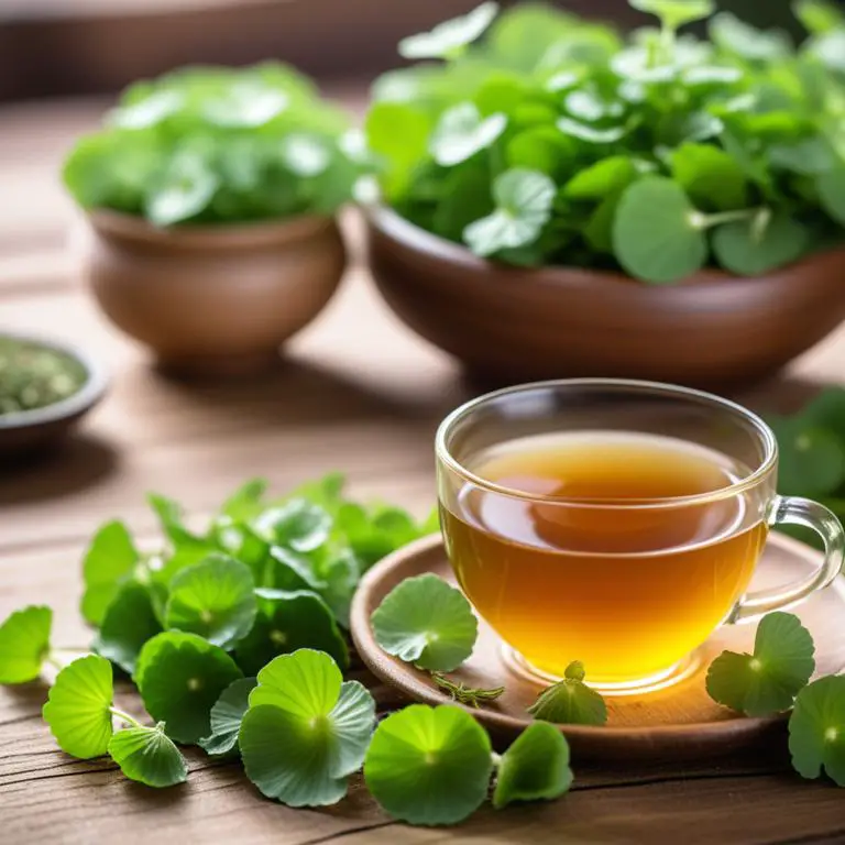 tea made with Centella asiatica