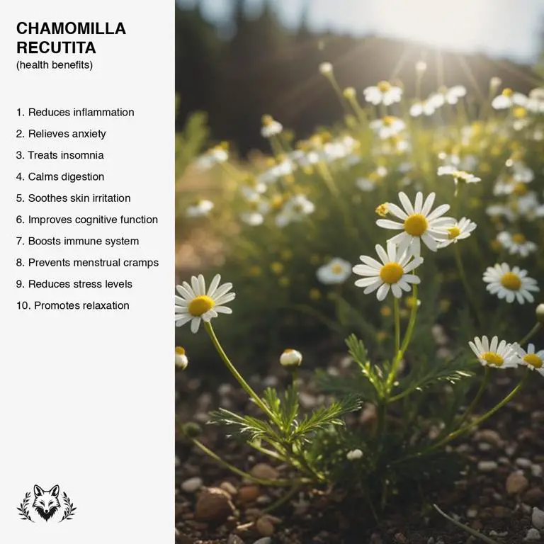 benefits of Chamomilla recutita