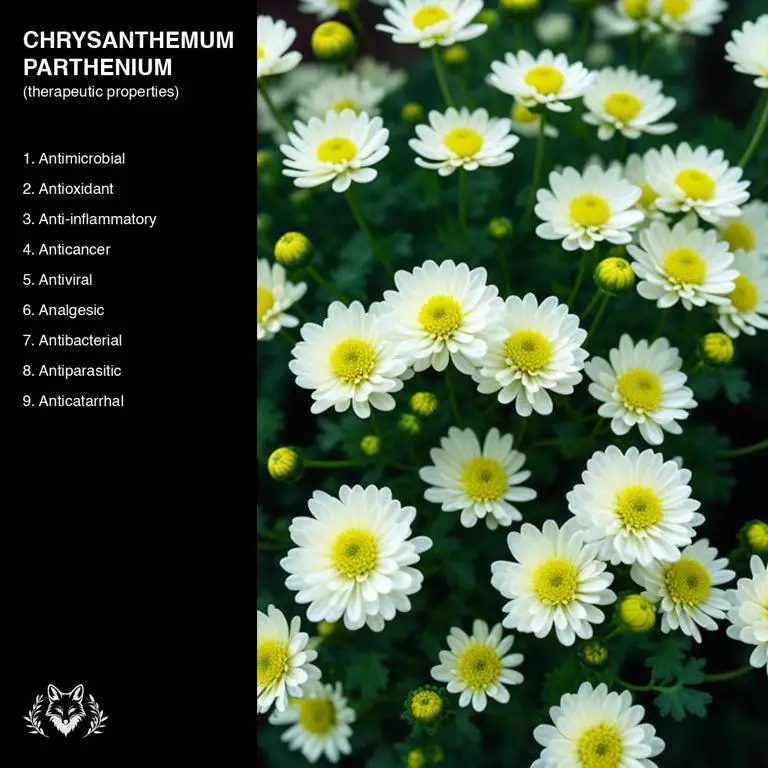 properties of Chrysanthemum parthenium