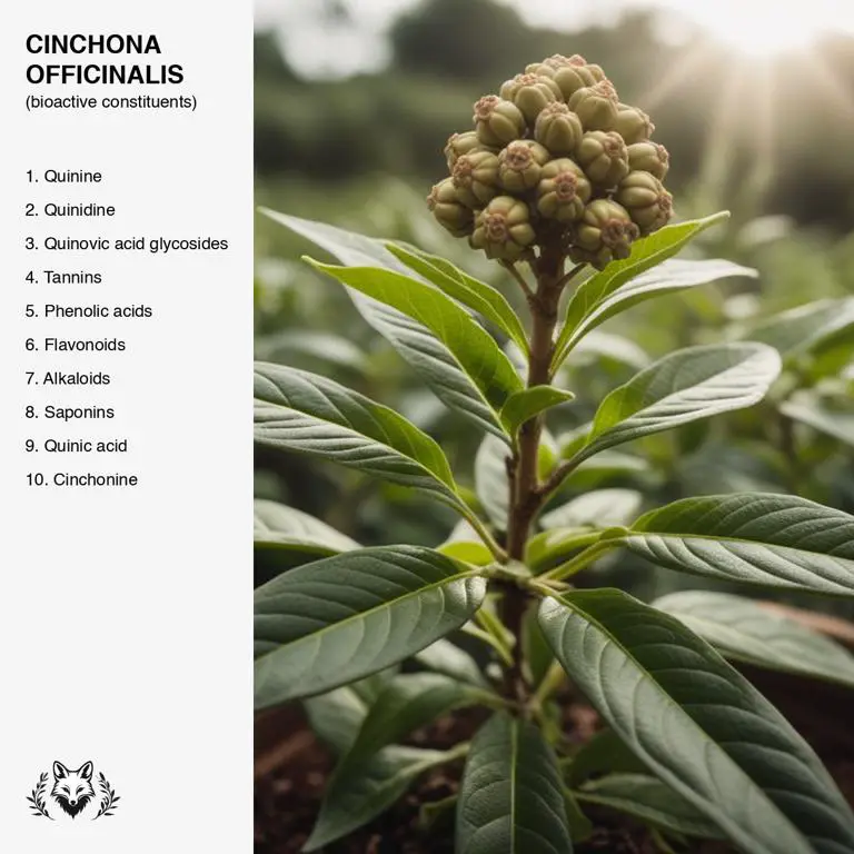 constituents of Cinchona officinalis