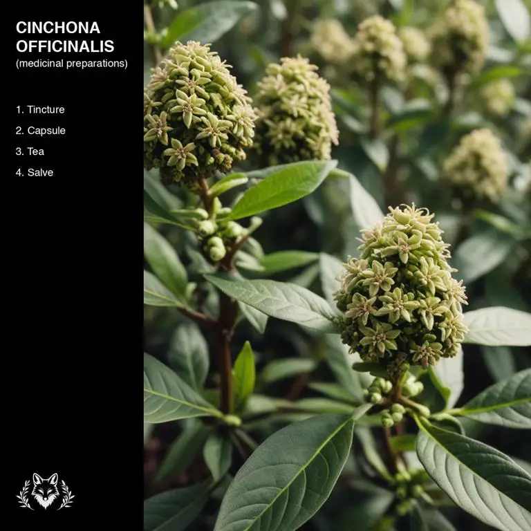 preparations of Cinchona officinalis