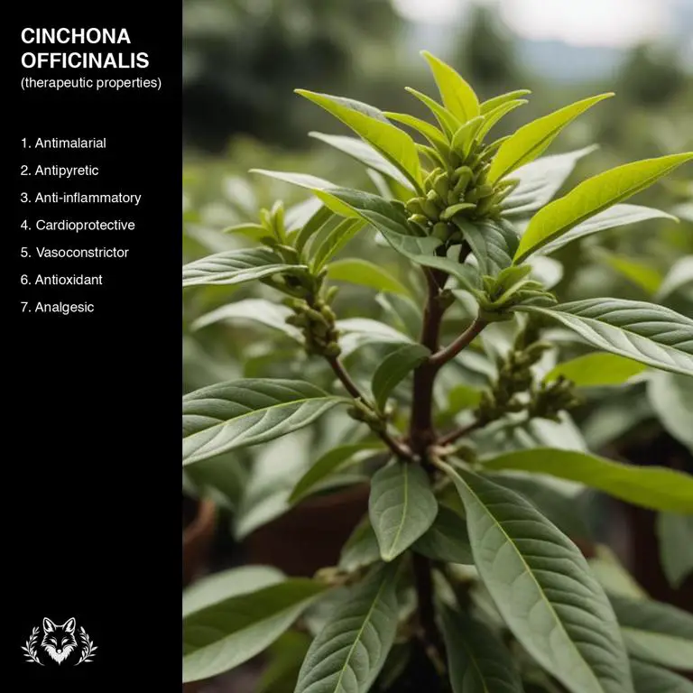 properties of Cinchona officinalis