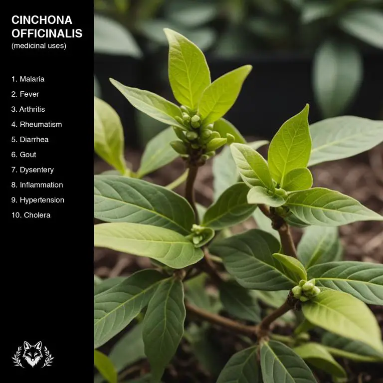 uses of Cinchona officinalis