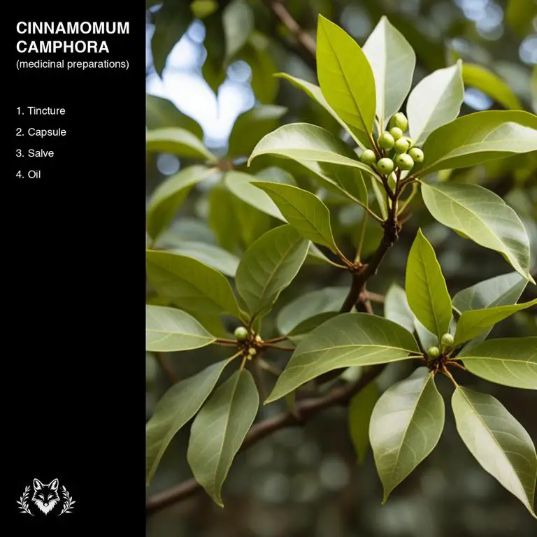 preparations of Cinnamomum camphora