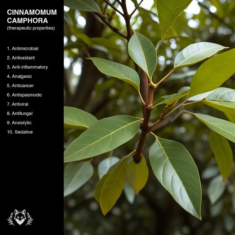 properties of Cinnamomum camphora