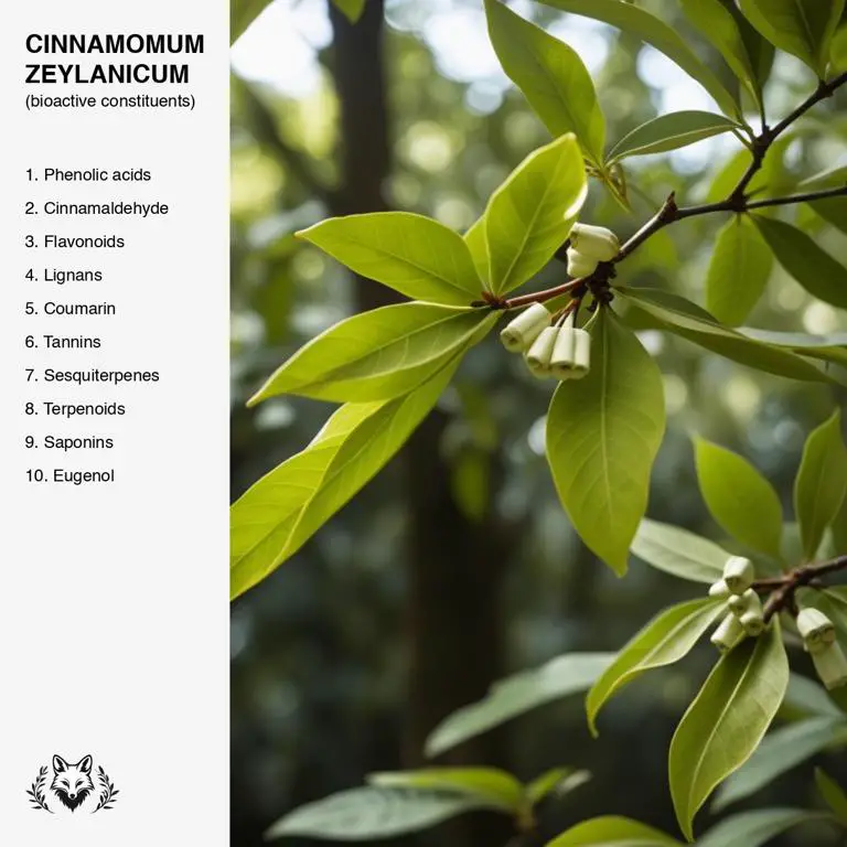 constituents of Cinnamomum zeylanicum