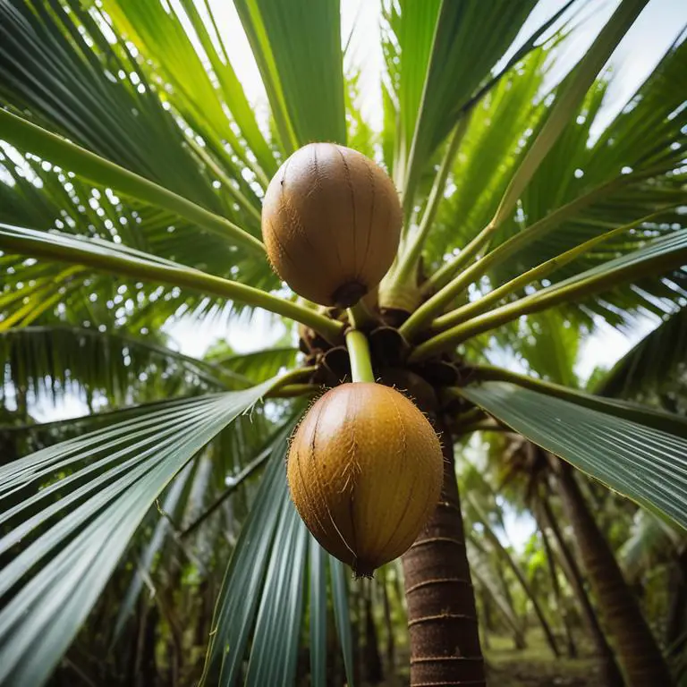 Cocos nucifera plant