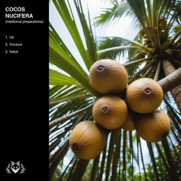 preparations of Cocos nucifera