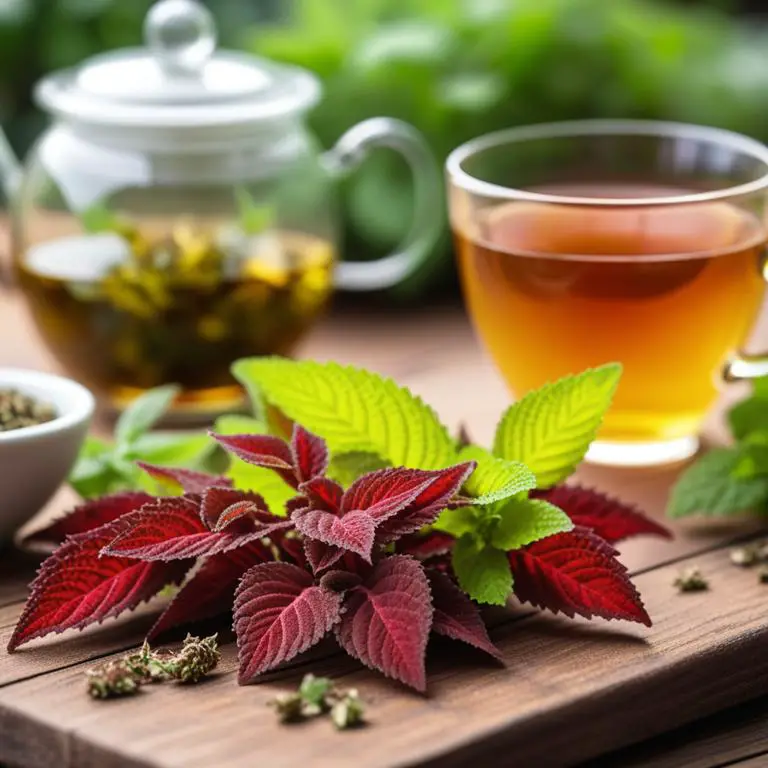 tea made with Coleus forskohlii