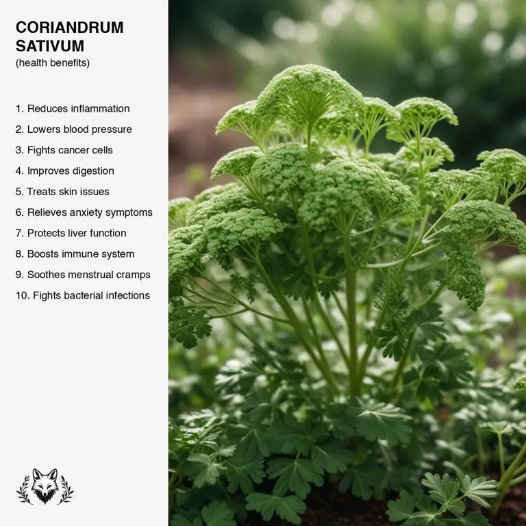 benefits of Coriandrum sativum