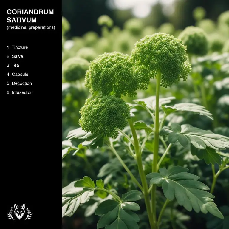 preparations of Coriandrum sativum