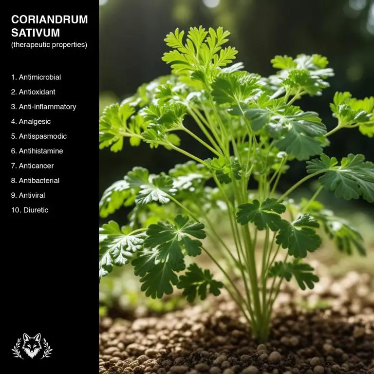 properties of Coriandrum sativum