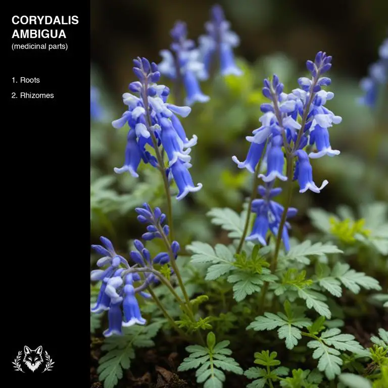 parts of Corydalis ambigua