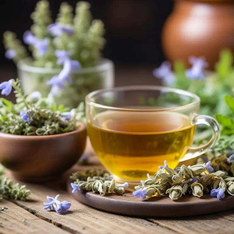 tea made with Corydalis ambigua